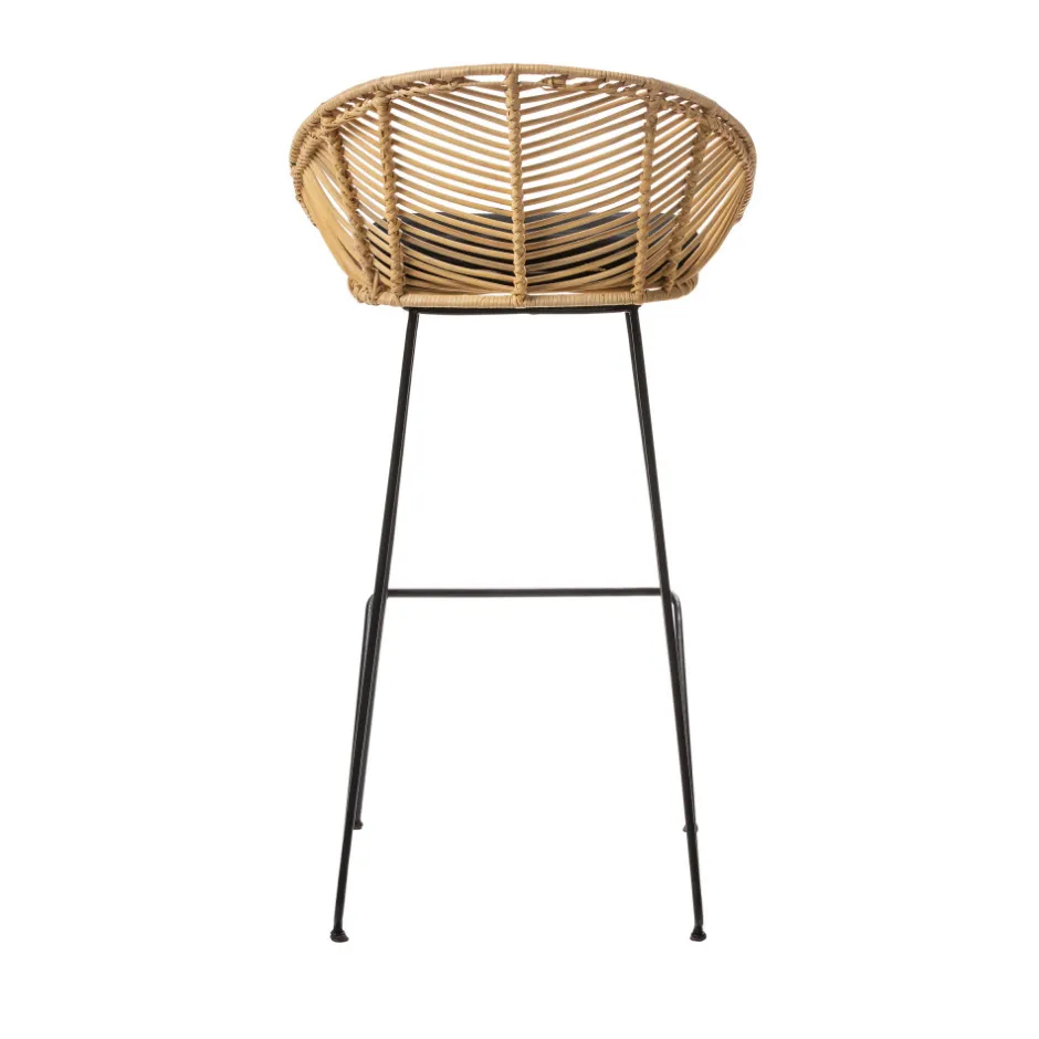 Hot Drawer NAULU Tabouret de bar en rotin 76cm