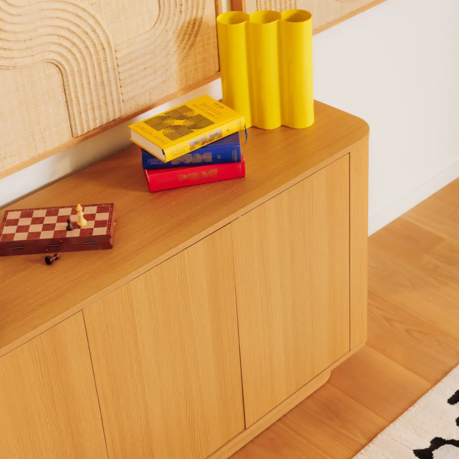 Best Drawer NAVAN Buffet 4 portes en bois L180cm