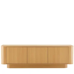 Online Drawer NAVAN Meuble tv 3 portes en bois L160cm