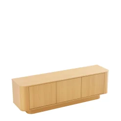 Online Drawer NAVAN Meuble tv 3 portes en bois L160cm