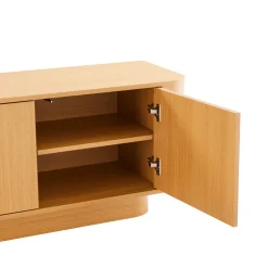 Online Drawer NAVAN Meuble tv 3 portes en bois L160cm
