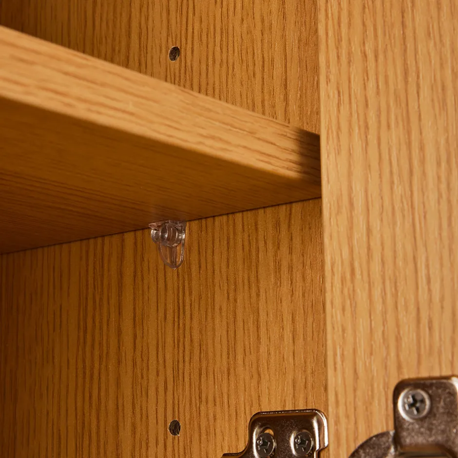 Online Drawer NAVAN Meuble tv 3 portes en bois L160cm