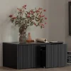 New Woood NEW GRAVURE Banc d'entrée avec rangement en bois L88cm