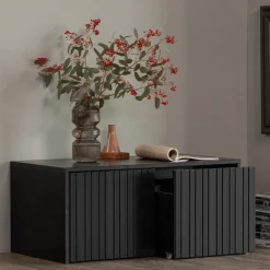 New Woood NEW GRAVURE Banc d'entrée avec rangement en bois L88cm