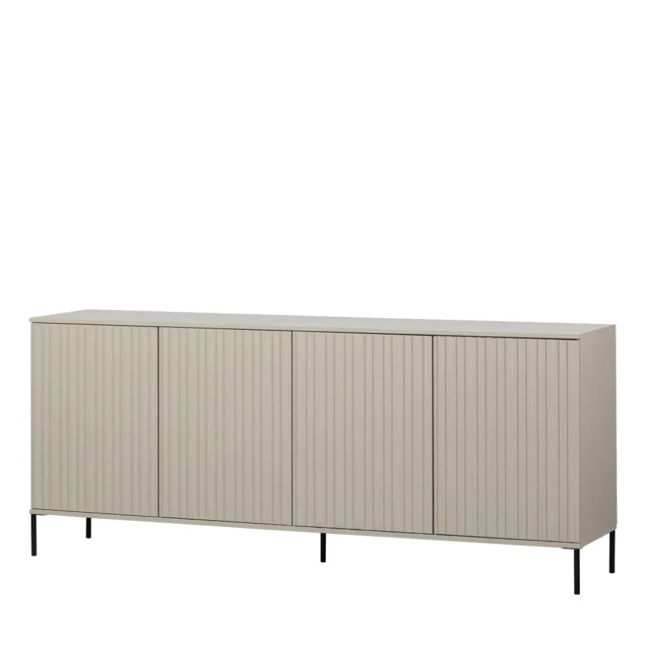 Online Woood NEW GRAVURE Buffet 4 portes en bois L200cm