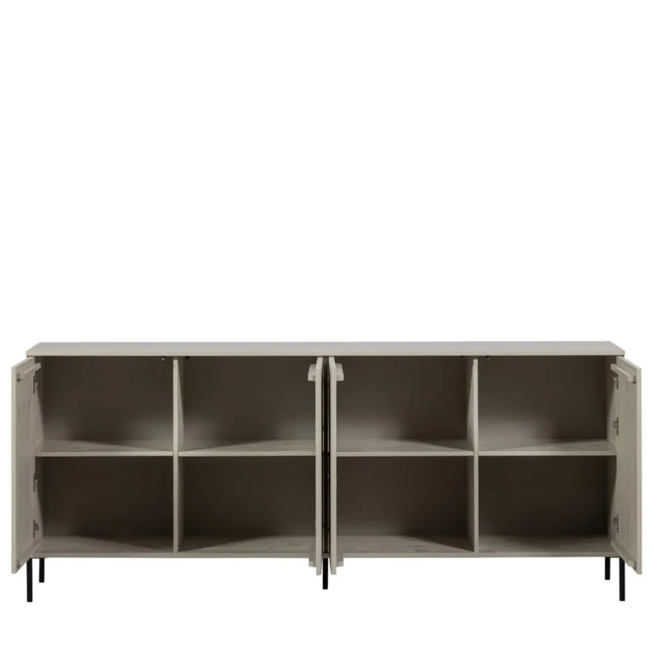 Online Woood NEW GRAVURE Buffet 4 portes en bois L200cm