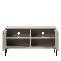 Woood NEW GRAVURE Meuble TV 2 portes en bois L100cm