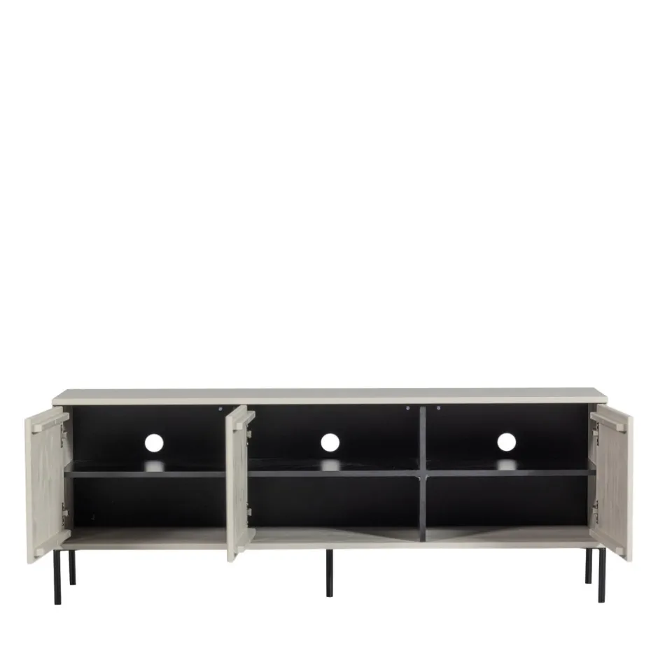 Clearance Woood NEW GRAVURE Meuble TV en bois L150cm