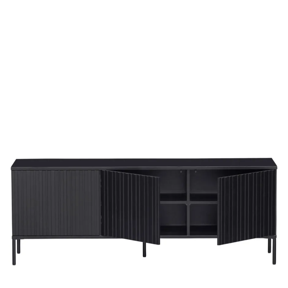 Clearance Woood NEW GRAVURE Meuble TV en bois L150cm
