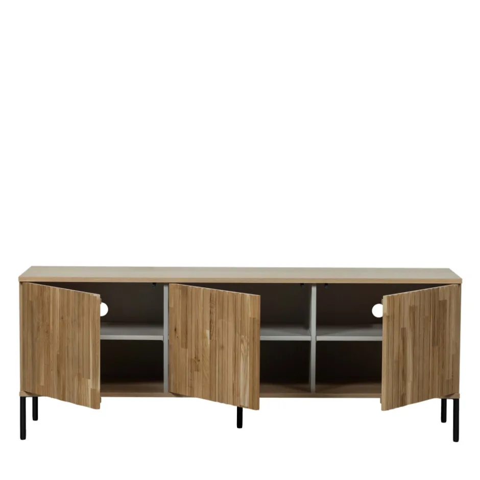 Clearance Woood NEW GRAVURE Meuble TV en bois L150cm