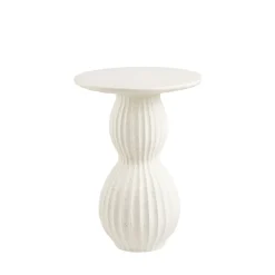 House Nordic NEWTOWN Table d'appoint ronde en fibre d'argile 40x40cm