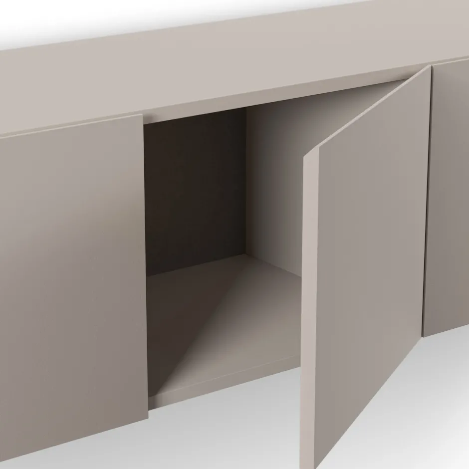 Discount No name NEXA Meuble TV suspendu 4 portes en bois L180cm