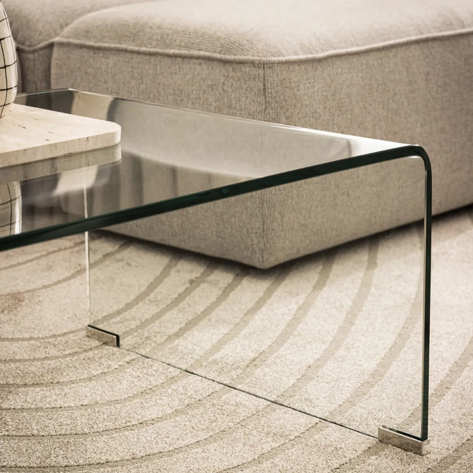 Sale Drawer NIDO Table basse en verre L110cm