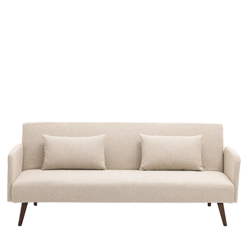 Discount Drawer NIELSON Canapé convertible 3 places en tissu bouclette