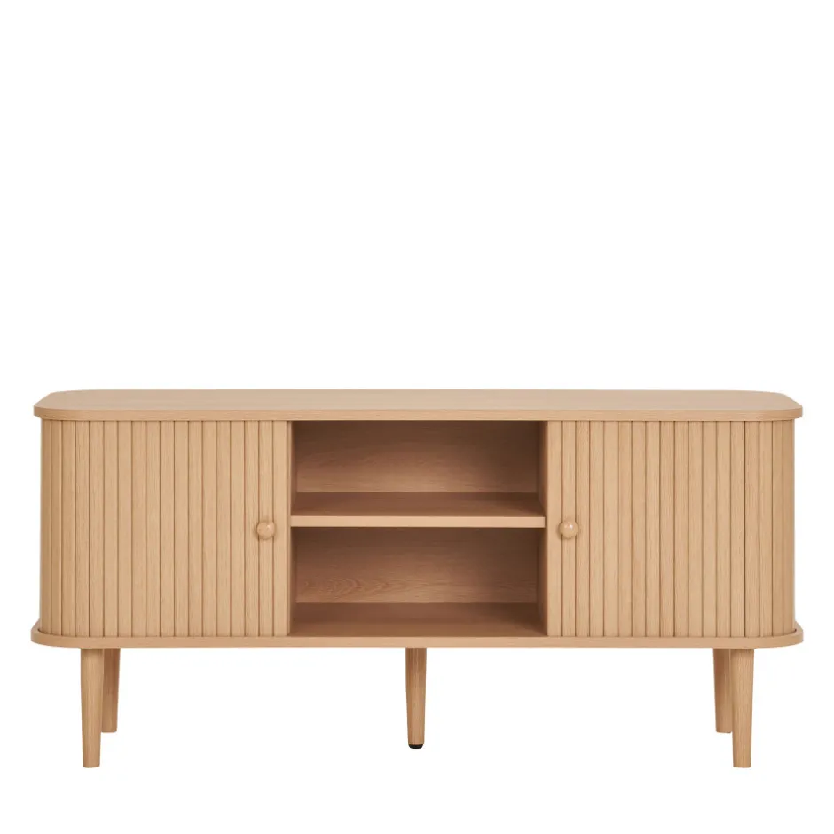 Outlet House Nordic NIKKO Meuble tv 2 portes coulissantes en bois L113cm