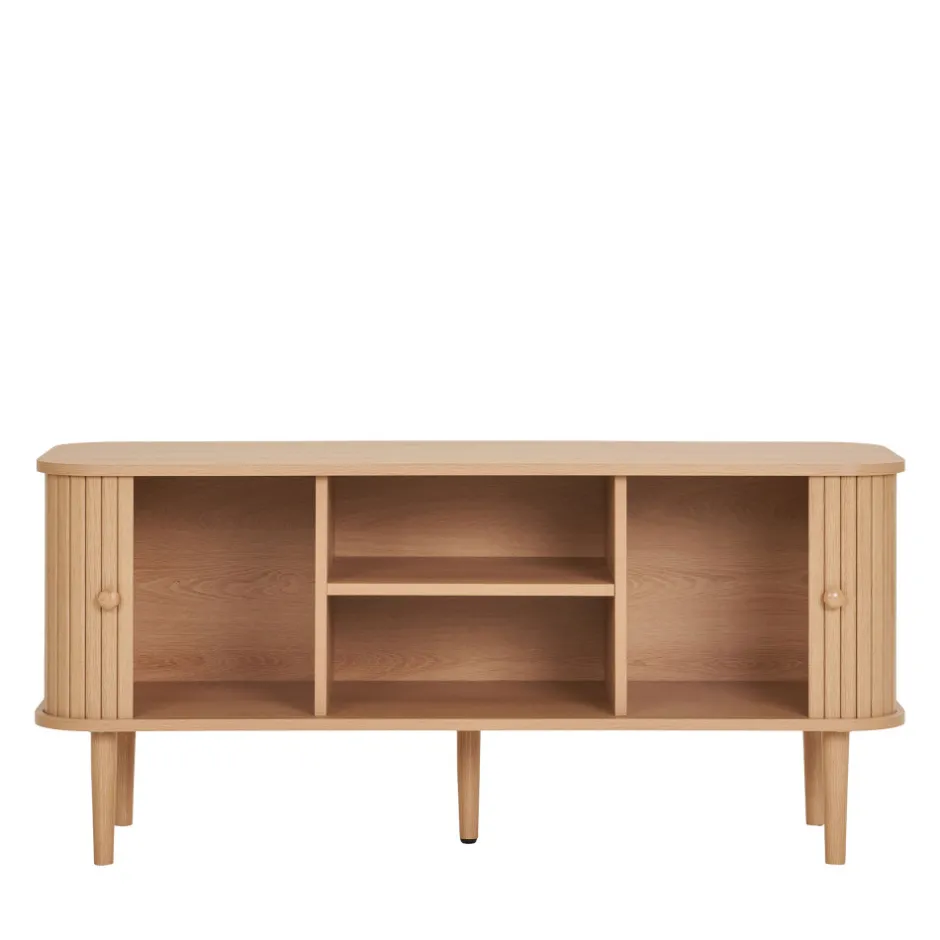 Outlet House Nordic NIKKO Meuble tv 2 portes coulissantes en bois L113cm