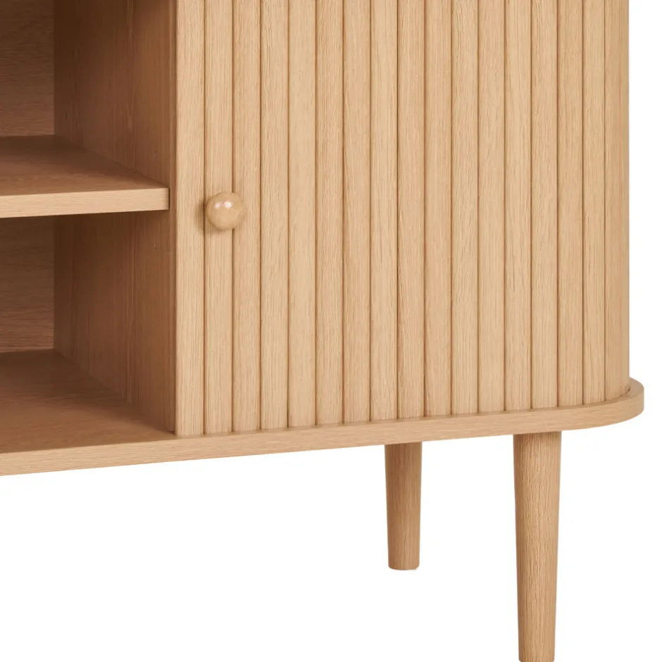 Outlet House Nordic NIKKO Meuble tv 2 portes coulissantes en bois L113cm