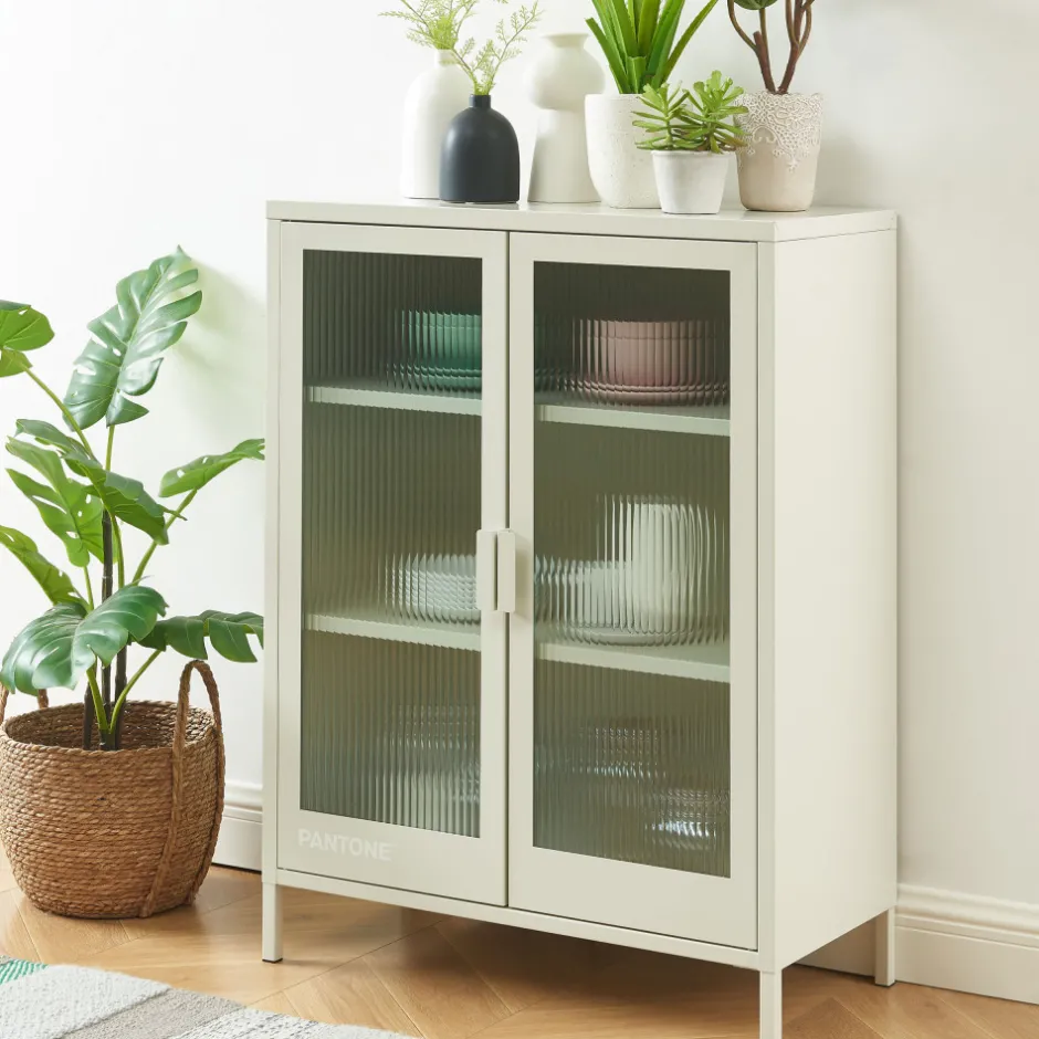Discount Pantone NINO Buffet 2 portes en métal L75cm