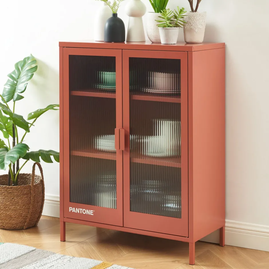 Discount Pantone NINO Buffet 2 portes en métal L75cm