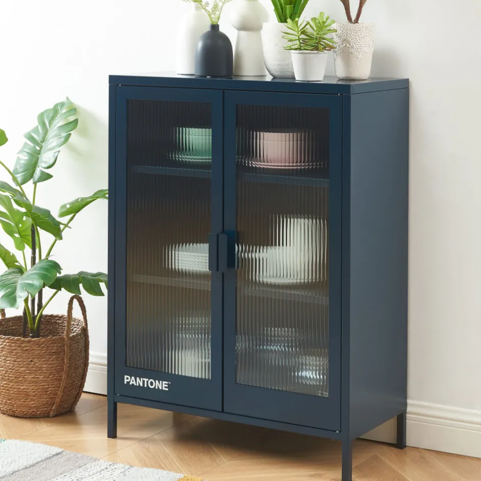 Discount Pantone NINO Buffet 2 portes en métal L75cm