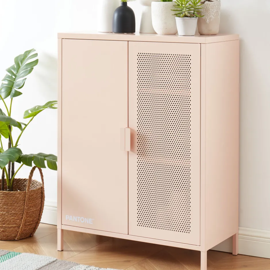 Pantone NINO Buffet haut 2 portes en métal H100cm