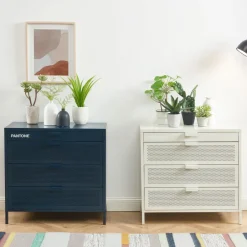 Online Pantone NINO Commode 4 tiroirs en métal L80cm