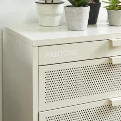 Online Pantone NINO Commode 4 tiroirs en métal L80cm