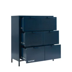New Pantone NINO Commode 6 tiroirs en métal L90cm