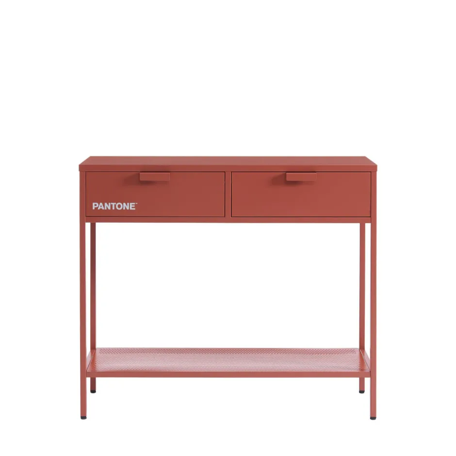 Sale Pantone NINO Console 2 tiroirs en métal L100cm