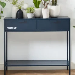 Sale Pantone NINO Console 2 tiroirs en métal L100cm