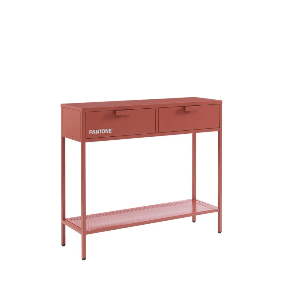 Sale Pantone NINO Console 2 tiroirs en métal L100cm