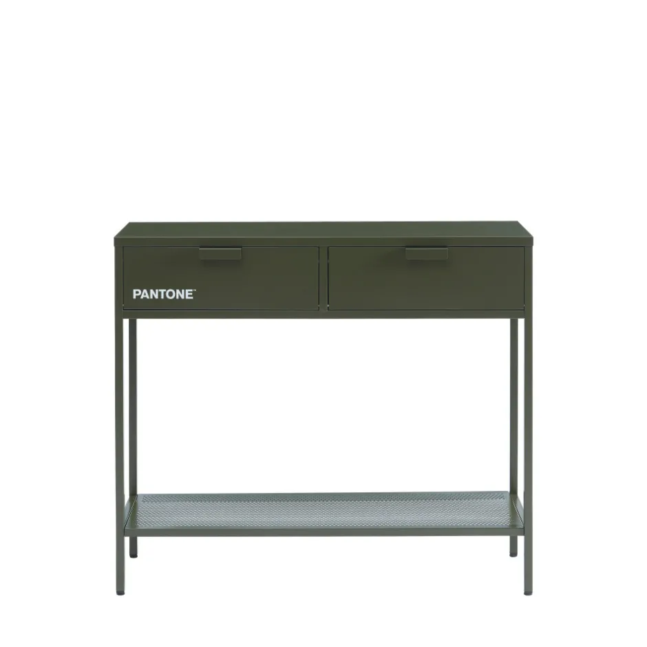 Sale Pantone NINO Console 2 tiroirs en métal L100cm
