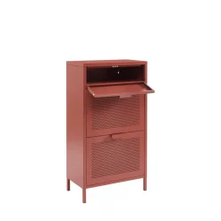 Outlet Pantone NINO Meuble à chaussures 2 portes 1 tiroir en métal L55cm