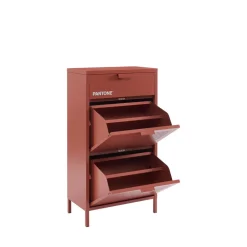 Outlet Pantone NINO Meuble à chaussures 2 portes 1 tiroir en métal L55cm