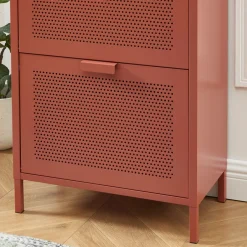 Outlet Pantone NINO Meuble à chaussures 2 portes 1 tiroir en métal L55cm