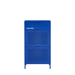 Outlet Pantone NINO Meuble à chaussures 2 portes 1 tiroir en métal L55cm