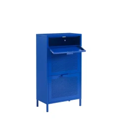 Outlet Pantone NINO Meuble à chaussures 2 portes 1 tiroir en métal L55cm