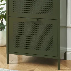 Outlet Pantone NINO Meuble à chaussures 2 portes 1 tiroir en métal L55cm