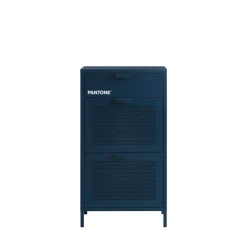 Outlet Pantone NINO Meuble à chaussures 2 portes 1 tiroir en métal L55cm