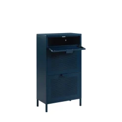 Outlet Pantone NINO Meuble à chaussures 2 portes 1 tiroir en métal L55cm