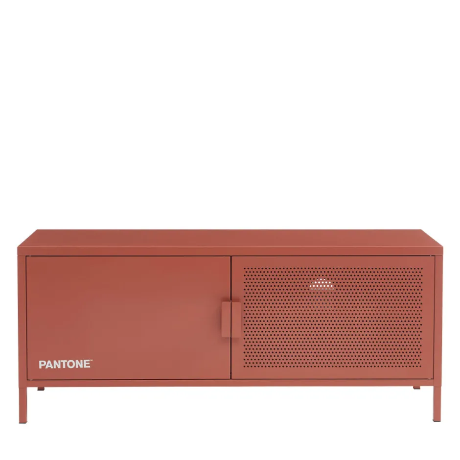 Outlet No name NINO Meuble TV 2 portes en métal PANTONE L120cm