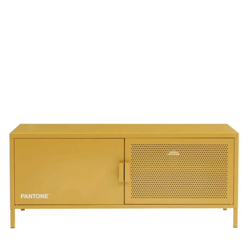 Outlet No name NINO Meuble TV 2 portes en métal PANTONE L120cm