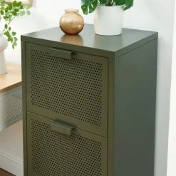 Pantone NINO Petit meuble de rangement 3 tiroirs en métal H105cm