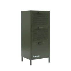 Pantone NINO Petit meuble de rangement 3 tiroirs en métal H105cm