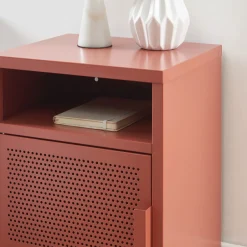 Pantone NINO Table de chevet 1 porte en métal