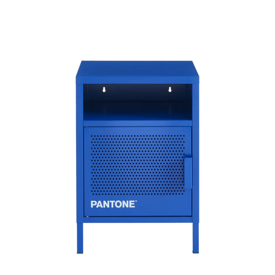 Pantone NINO Table de chevet 1 porte en métal