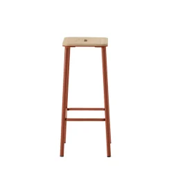 Best No name NOKI Lot de 2 tabourets de bar en bois et métal H65cm