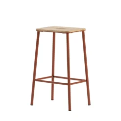 Best No name NOKI Lot de 2 tabourets de bar en bois et métal H65cm