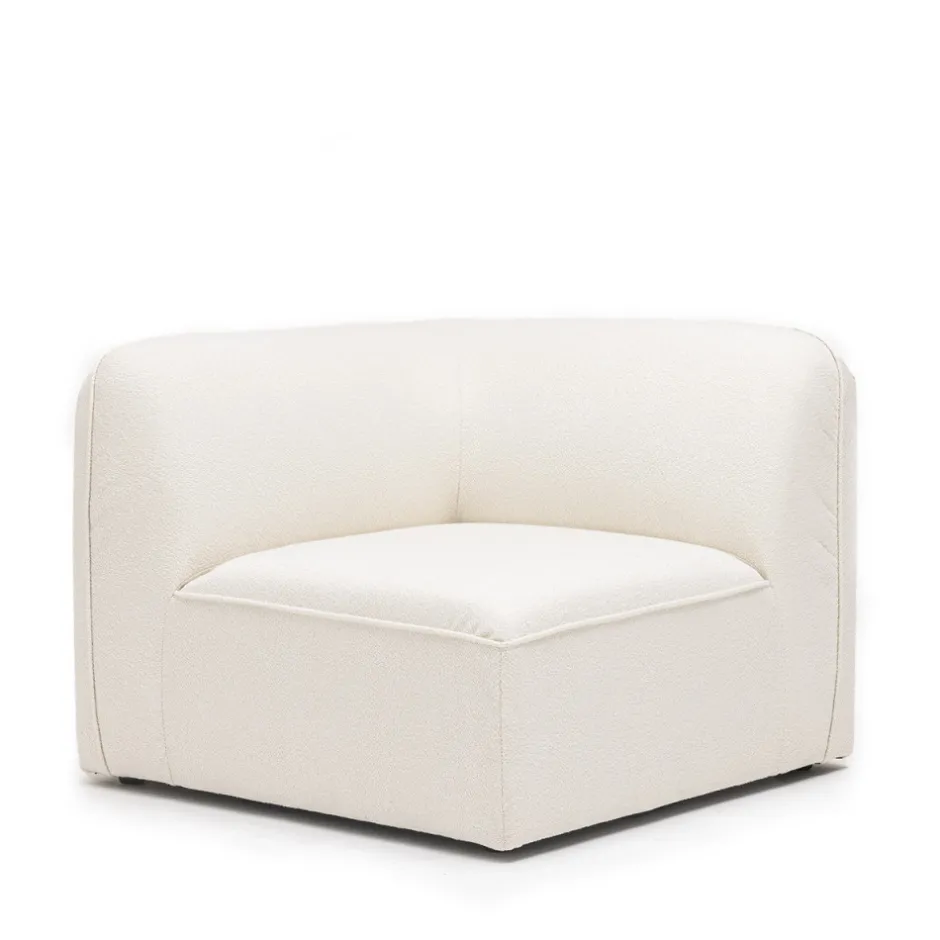 Sale Drawer NOOR Angle réversible pour canapé modulable en tissu bouclette