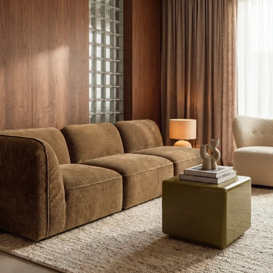 Online Drawer NOOR Chauffeuse pour canapé modulable en velours côtelé